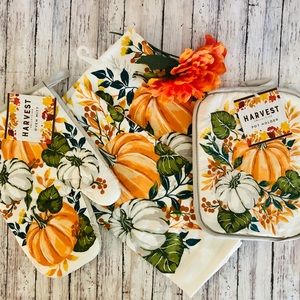 Colorful Pumpkins 4Pc Kitchen Set